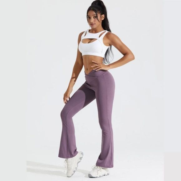 Flare Crossover Legging - Flare legging - Crossover Legging - Black crossover - Picture 3 of 6